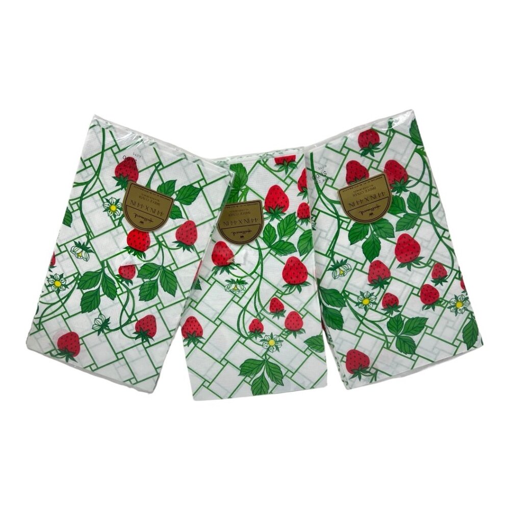 NWT Strawberry‎ Paper Tablecloths (three)